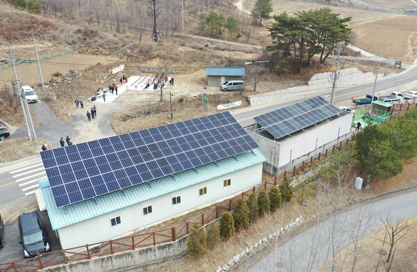 봉화군 서벽3리 주민 수익형 태양광 발전소 (사진: 봉화군)