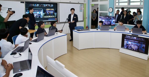 [지난 7월 공개된 2030교실 수업 현장 / 전남교육청 제공]