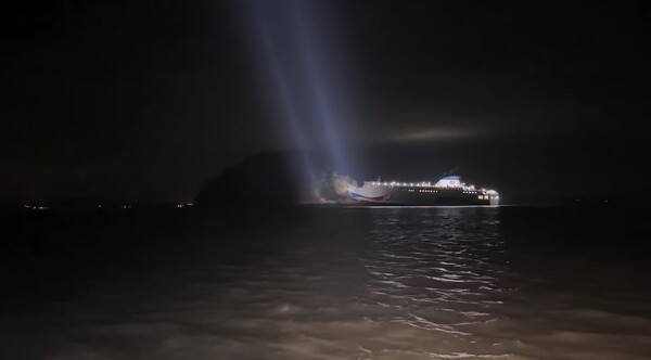 좌초된 것으로 추정된 퀸제누비아호