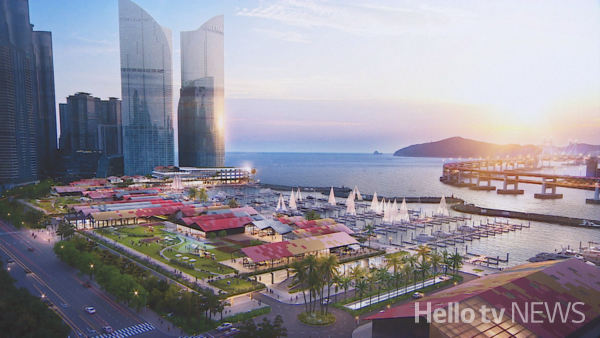 수영만 요트경기장 재개발 이후 모습. 조감도 / 사진출처 : 부산시