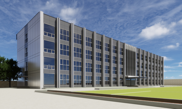 김화공고 기숙사 조감도.