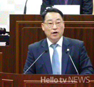 이상곤 해운대구의원이 25일 열린 제290회 해운대구의회 정례회에서 KTX-이음의 센텀역 정차를 국토교통부와 코레일에 공식 요구했다.  / 